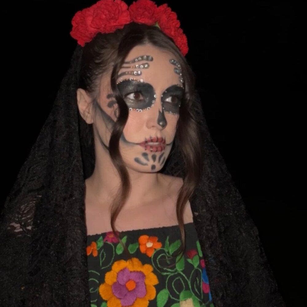 ARTIST CLOSET DROP: FLORAL DRESS FROM VIRAL HALLOWEEN LOOK